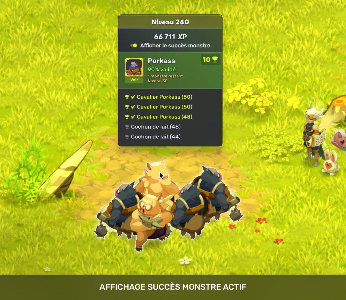 Une réflexion perso, qui pourrait je l'espère, faciliter la complétion des succès Monstres.

Ça pourrait être ici une option qui affiche l'état du succès directement au survol d'un groupe, sans devoir retourner chercher dans l'interface.

#DOFUS  #DOFUS3 #Ankama #uidesign