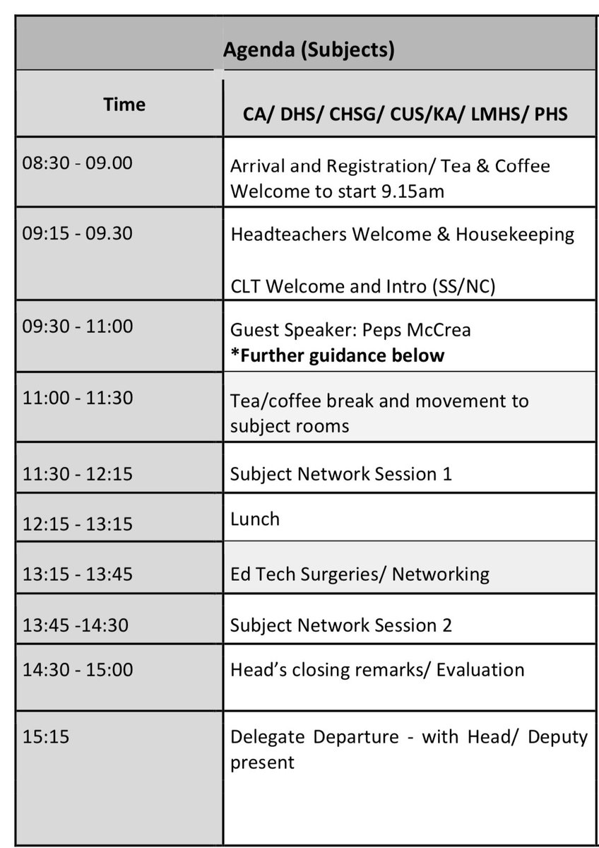 We are back with a BANG! 
1300 teachers, over 70 Subject Expert sessions. 
A SEND &amp; Inclusion conference being hosted for hundreds. 
So excited to welcome the amazing <a href="/PepsMccrea/">Peps</a> back to <a href="/ChilternLT/">Chiltern Learning Trust</a>. 
#CLTWORKINGTOGETHER 
<a href="/cotton_nadine/">Nadine Cotton FCCT</a> <a href="/MrsB_FCCT/">Flora Burt</a> <a href="/MrsB_House/">Becky House</a> <a href="/ClaireLJustin/">Claire Justin</a>