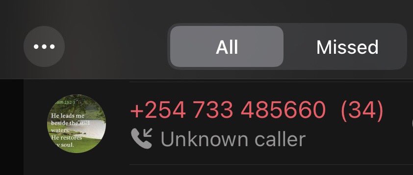 FGaitho237's tweet photo. Anyone knows this number? 

He’s called me 34 times. 

#RutoMustGo 
#EndAbductionKE https://t.co/MSLRlvazAe