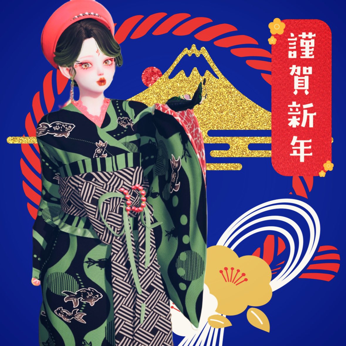 82_dolls's tweet photo. 【mo-mo】#ADOFS 

Happy New Year！！！
2025年！今年もADOFSの4名と
mo-moをよろしくお願いします！！！
🎍🖤🩷💚🎍

#きらめきパラダイス 
#キラパラ #キラパラ加工 https://t.co/bfQUn8r2Yt