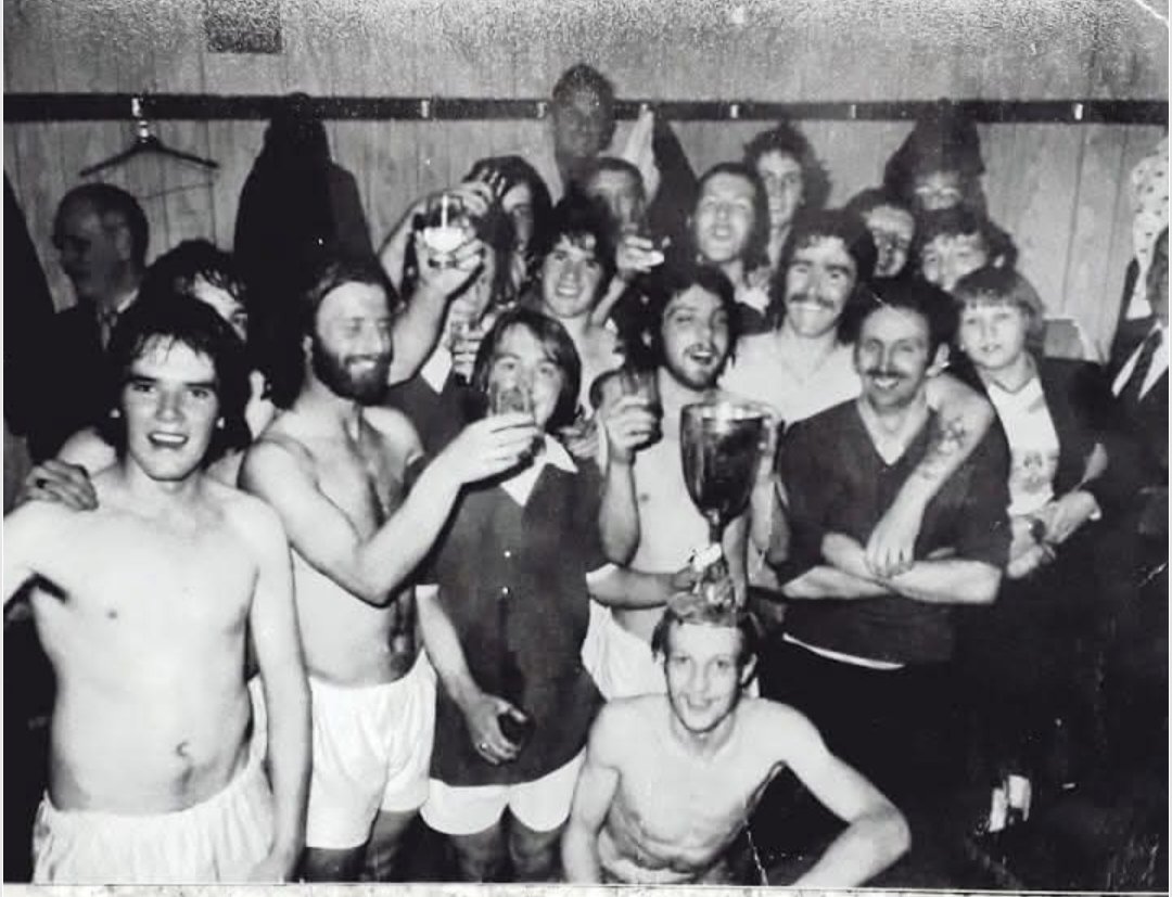 Michael C (@abacus_2000) on Twitter photo I was sent a great photo of the Linfield Swifts team celebrating the 1975/76 B Division title asking for names. Jim Stewart, who was part of the team rattled off nearly all them including a young Billy Hamilton.Can anyone fill in the few gaps? (see below)
<a href="/LinfieldHistory/">Linfield History Society</a> I was sent a great photo of the Linfield Swifts team celebrating the 1975/76 B Division title asking for names. Jim Stewart, who was part of the team rattled off nearly all them including a young Billy Hamilton.Can anyone fill in the few gaps? (see below)
<a href="/LinfieldHistory/">Linfield History Society</a>