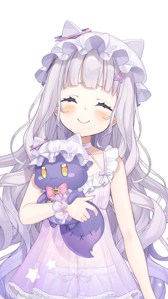 部屋着衣装もかわいいよねっ？︎💕︎
#紫咲シオン新衣装