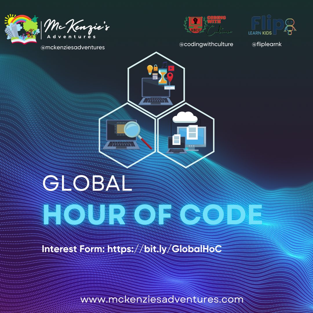 🌍PLEASE SHARE‼️

👩🏾‍💻Join us this August for a Global Hour of Code, a week long Coding event with students in Nigeria 🇳🇬

We are 🔍 for schools around the 🌐 to connect with students and engage in culturally responsive coding activities. 

Interest Form 🔗 bit.ly/GlobalHoC