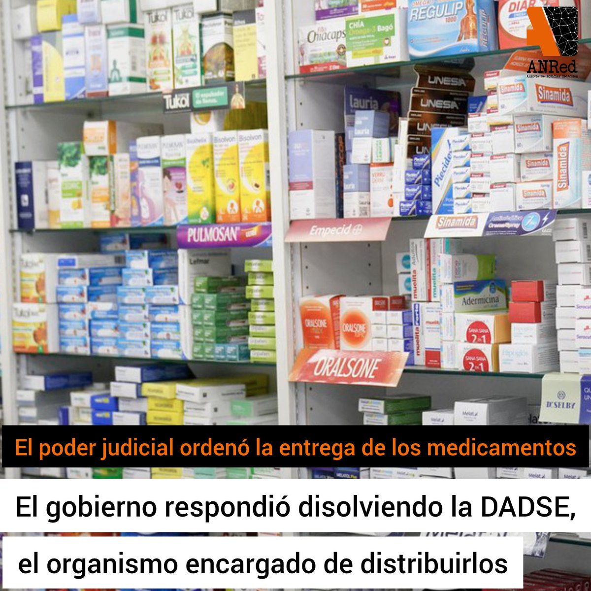 Red__Accion's tweet image. El poder judicial ordenó la entrega de los medicamentos y la respuesta del gobierno fue disolver el organismo encargado de distribuirlos

📌 Más información en: anred.org/el-poder-judic…

Sigue 👇🏿 

#salud #saludpública #medicamentos #DADSE #cancer #enfermedadesrarasypocofrecuentes