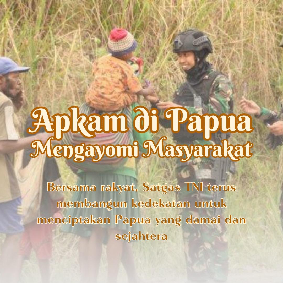 KalambeOde's tweet photo. Prajurit TNI dari Satuan Tugas Batalyon Infanteri (Satgas Yonif) Raider 503/Mayangkara yg berada di bawah kendali Komando Operasi Habema di Papua, membangun kedekatan dengan warga Kampung Ginid, Nduga, Papua Pegunungan, pada sela-sela patroli pengamanan wilayah #OPM #KekejamanOPM https://t.co/qeBuxfFSl5