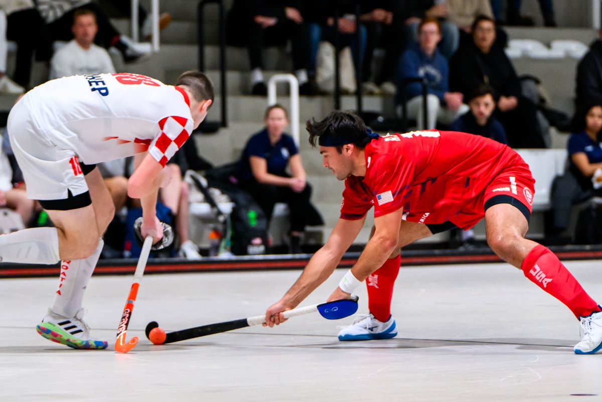 USAFieldHockey's tweet photo. No. 10 Indoor USMNT took on No. 22 Croatia for bronze at the 2025 Rohrmax Cup. An action packed game, USA battled back late in the fourth but Croatia found the game winner with 16 seconds to go as the Wolves' effort fell short in the 7-8 loss.

https://t.co/10s8VI9isq https://t.co/kxsqrHWYFQ