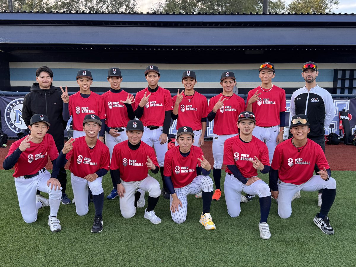 Huge thanks to our friends at <a href="/GxaAcademy/">GXA International Academy</a> and Director <a href="/Jumpei_Ishii/">Jumpei Ishii</a> for attending the <a href="/PrepBaseballCA/">PREP BASEBALL CALIFORNIA</a> San Diego Preseason All-State yesterday. 

Second year they’ve made the trip from Japan to be a part of the event. Looking forward to having them next year. 

<a href="/prepbaseball/">Prep Baseball</a>