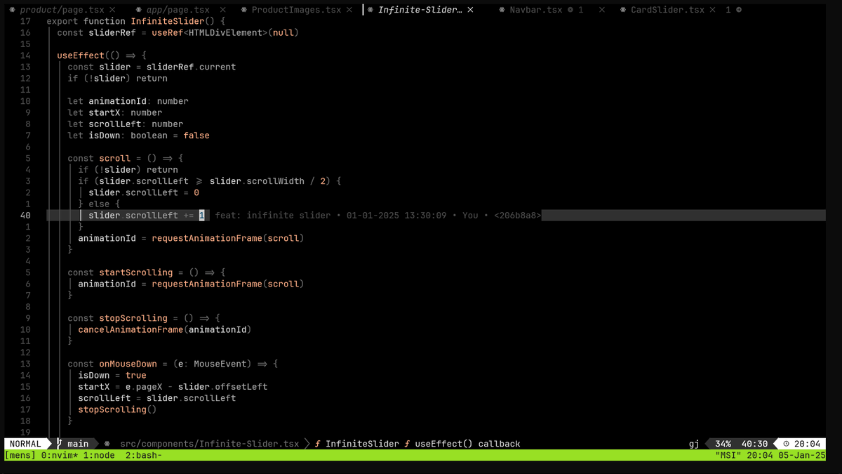 heapofstack's tweet photo. found this sick looking theme for nvim 
do try bettervim/yugen.nvim: 🌌 yugen — An elegant and minimalist dark theme for Neovim. https://t.co/wEYajV6cBl
