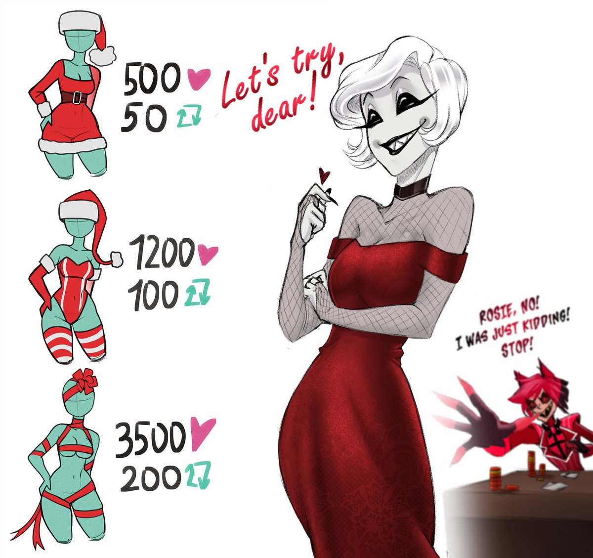 Well... I decided to try too! But we will also have the reactionary Alastor! xDDD

#Rosie #HazbinHotel #HazbinHotelFanart #HazbinhotelRosie #Rosiehazbin #Alastor #radiorose