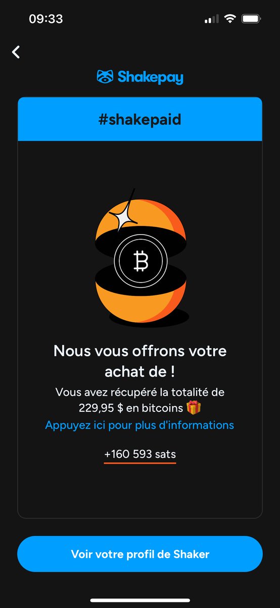 mathieubernatc3's tweet photo. Merci @shakepay, pour le cadeau en #BTC. L’achat d’un cadeau, qui devient un cadeau. https://t.co/ZWksVTYsTB