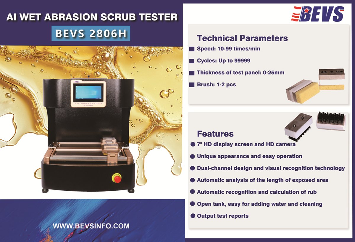 BEVSindustry's tweet image. Voice control or Touch control, easy operation.
Auto applying solution, auto monitor &amp;amp; recognize,
Free your hands, simplify your testing!
BEVS intelligent testing instruments,
Intelligent your lab, Intelligent your test.
#BEVS #intelligenttest #labinstrument #abrasionscrubtester