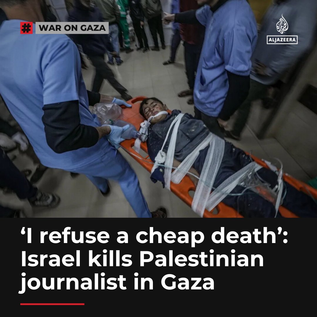 Palestinian writer, poet and journalist Mohammad Hijazi has been killed in an Israeli attack on Gaza’s Jabalia refugee camp, according to his family, taking the total number of journalists killed since the start of Israel's war to 220 aje.io/zavrjk
