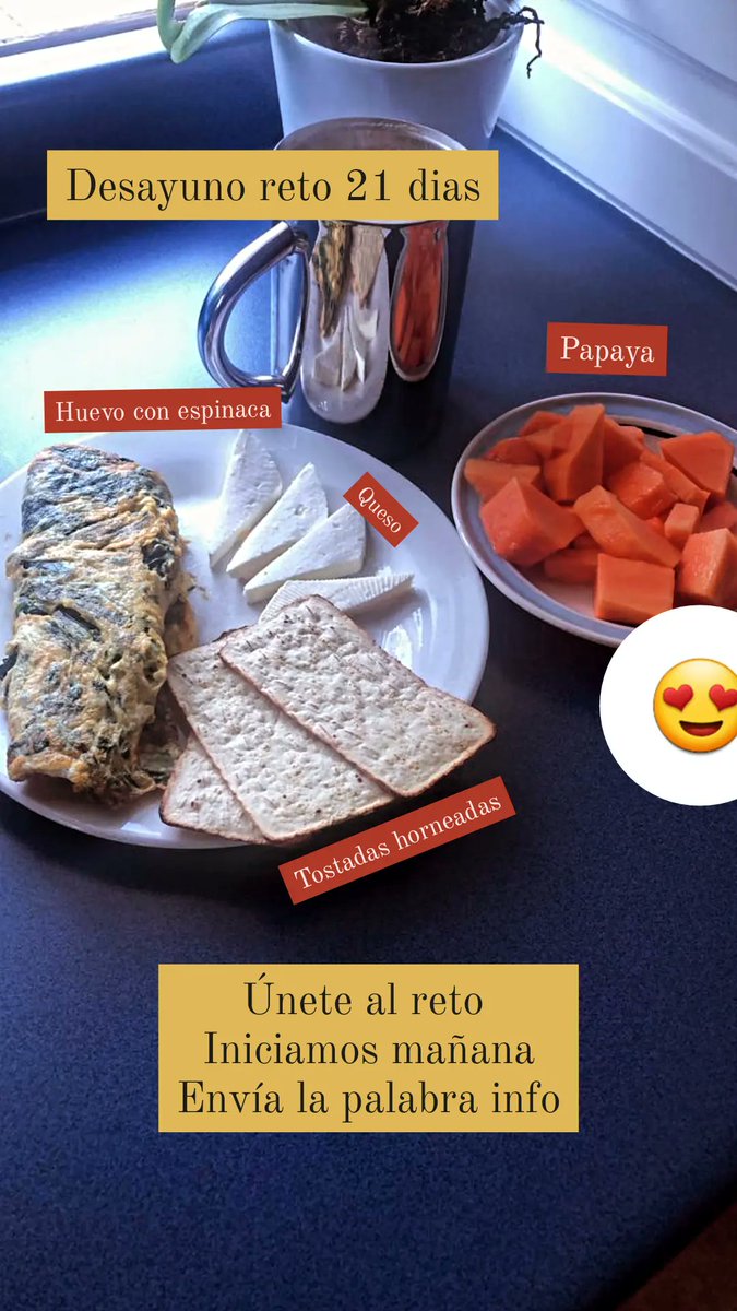 Desayuno reto 21 dias