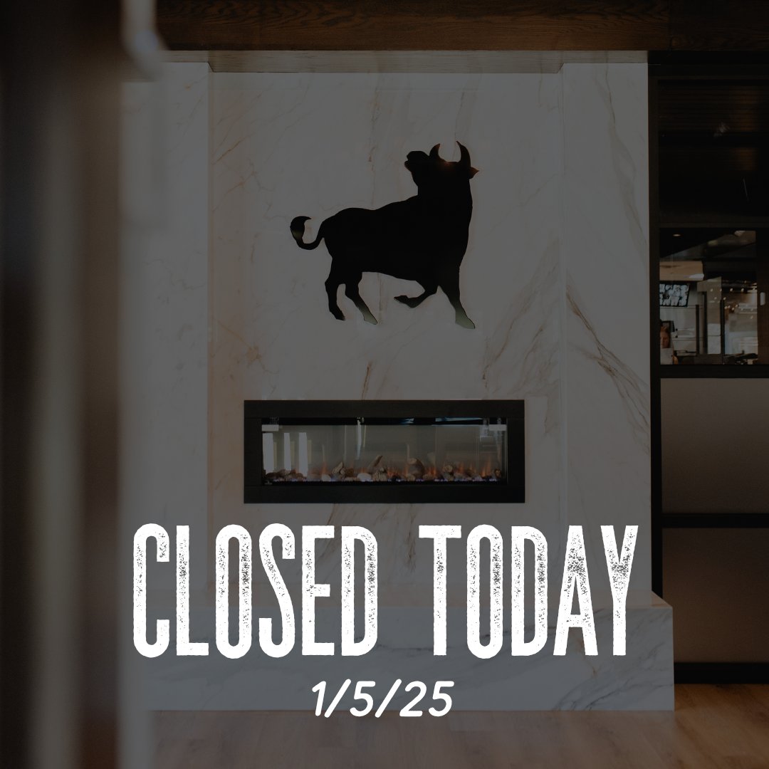 Due to the wintry weather and for the safety of our employees and guests, all 6 of our locations will remain closed today — 1/5/25. Stay safe and warm out there!