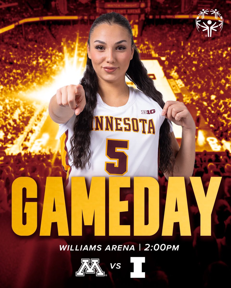 Minnesota Women's Basketball (@gopherwbb) on Twitter photo Starting off the New Year at home 👏
🏟️: Williams Arena
📺: B1G+
🎧: KFAN+ (96.7) or on the iHeartRadio app
🏀: we’ll be joined by <a href="/SOMinnesota/">Special Olympics Minnesota</a>!
#SkiUMah | #Gophers〽️ Starting off the New Year at home 👏
🏟️: Williams Arena
📺: B1G+
🎧: KFAN+ (96.7) or on the iHeartRadio app
🏀: we’ll be joined by <a href="/SOMinnesota/">Special Olympics Minnesota</a>!
#SkiUMah | #Gophers〽️