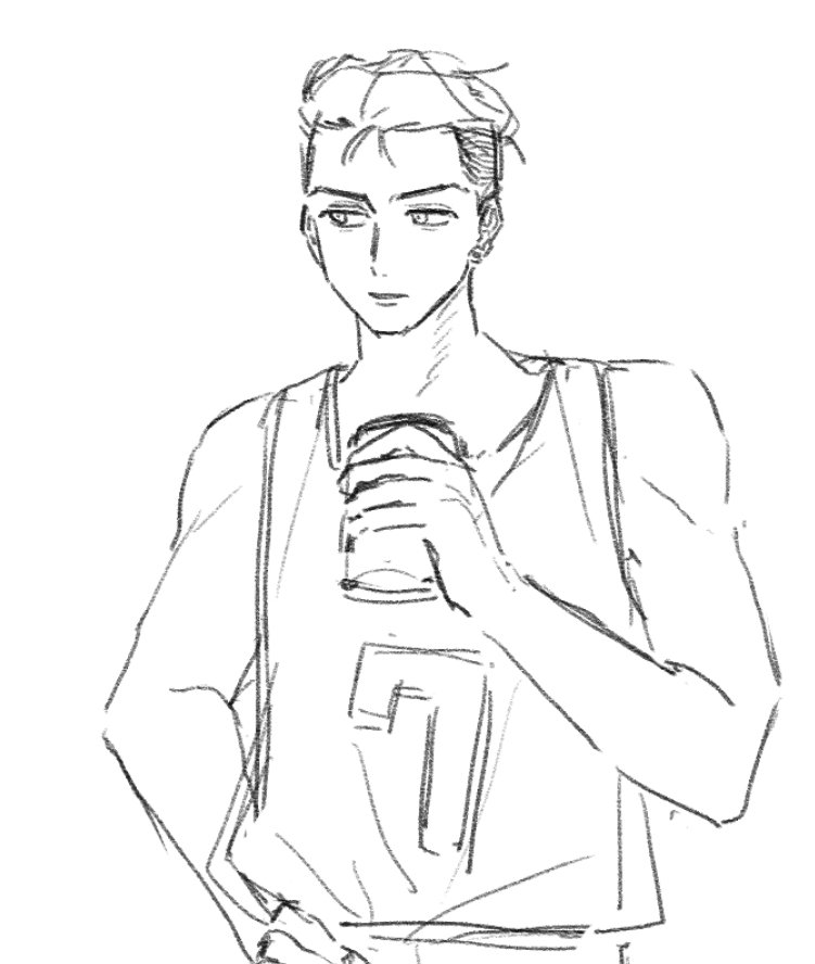 오랜만에 송태섭 그림....