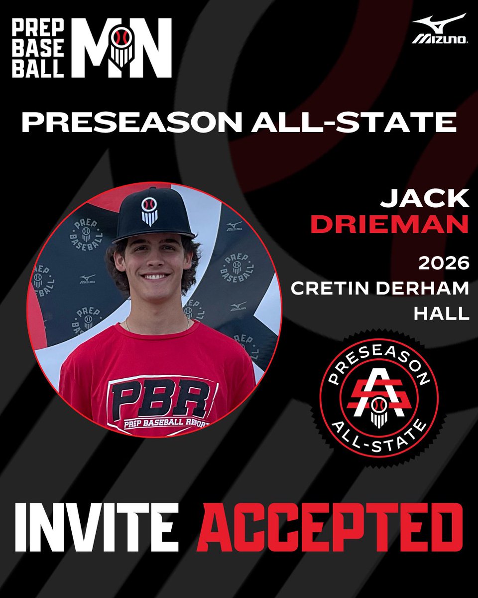 Prep Baseball Minnesota (@prepbaseballmn) on Twitter photo ๐๐๐๐ ๐๐๐๐๐๐๐๐๐ ๐๐๐-๐๐๐๐๐
๐๐ฏ๐ท๐ช๐ต๐ฆ๐ฅ ๐๐ค๐ค๐ฆ๐ฑ๐ต๐ฆ๐ฅ โ
Jack Drieman | <a href="/DriemanJack/">Jack Drieman</a>
โพ OF/RHP
๐ 2026
๐ <a href="/cdh_baseball/">CDH Baseball</a>
#MNPAS2025
๐ค loom.ly/oo7hr14 ๐๐๐๐ ๐๐๐๐๐๐๐๐๐ ๐๐๐-๐๐๐๐๐
๐๐ฏ๐ท๐ช๐ต๐ฆ๐ฅ ๐๐ค๐ค๐ฆ๐ฑ๐ต๐ฆ๐ฅ โ
Jack Drieman | <a href="/DriemanJack/">Jack Drieman</a>
โพ OF/RHP
๐ 2026
๐ <a href="/cdh_baseball/">CDH Baseball</a>
#MNPAS2025
๐ค loom.ly/oo7hr14