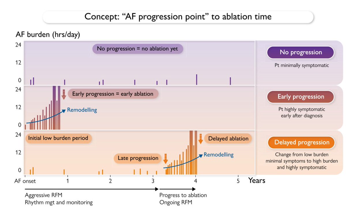 🔴 Atrial fibrillation ablation timing: where is the sweet spot?

👉1.🩺 “Early ablation in atrial fibrillation improves quality of life and prevents disease progression! The evidence is clear: timing is key. #Cardiology #AFib #HeartHealth”
👉2.💡 “Ablation or drug therapy for