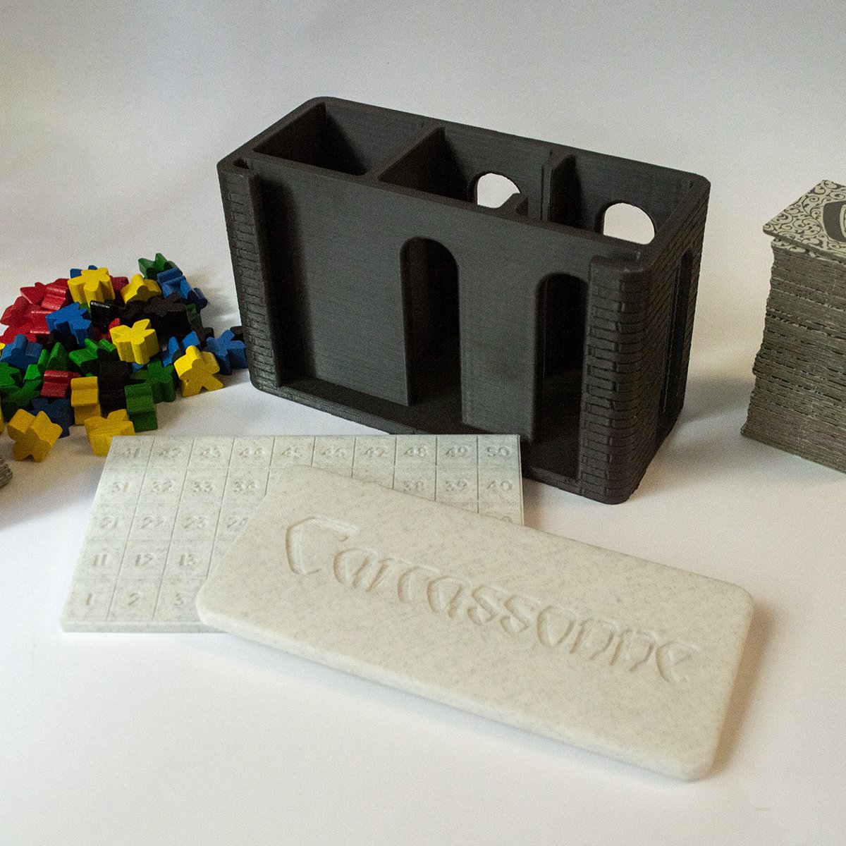 Got Carcassonne for Christmas and decided to design a travel box. Now available at <a href="/Cults3D/">Cults.</a> 🏰 cults3d.com/:2595065
--
#3dprinting