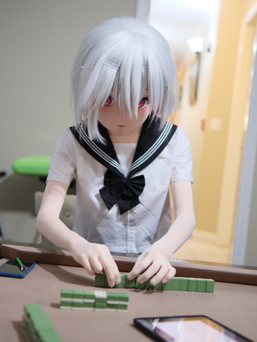 Hmm... Which tile to discard...
📸:<a href="/Star_Kigu/">Star 🇻🇳</a> 
#kigurumi #kigurumeet4 #KM4