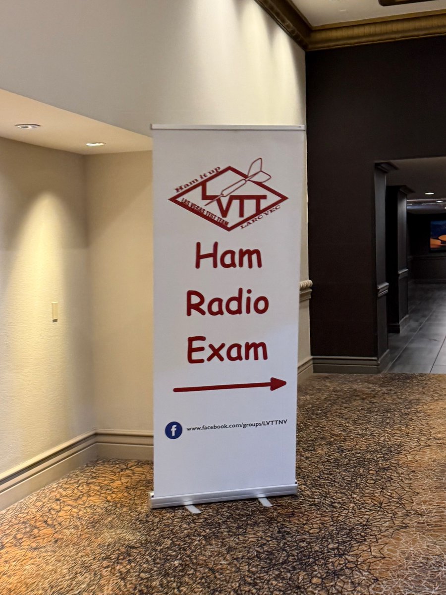 lonseidman's tweet image. Totally did not expect to see a Ham radio exam site at the hotel as I was checking in! If only I had started studying for my Extra certification I could have had it wrapped up before #CES2024!