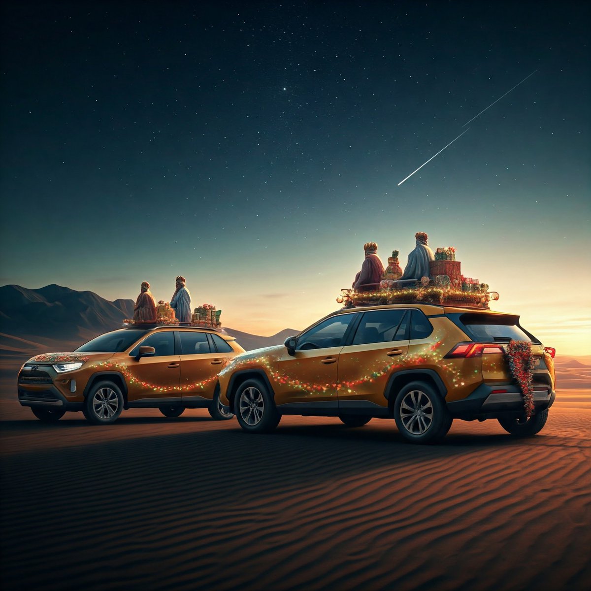 ClubRav4's tweet image. ¡¡¡Que los Reyes Magos os traigan vuestros deseos con sus nuevas monturas!!!