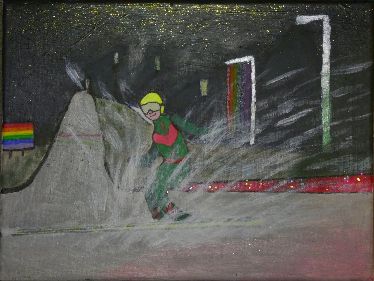 pianolisko's tweet photo. #Bischofshofen war die Inspiration für dieses Bild. ;)
Aber keine Ahnung wo das jetzt gelandet ist - irgendwo in #Garmisch so viel ich weiß.
#vierschanzentournee #skijumpingfamily #skijumping #pride #gay #fckhomophobia https://t.co/5aRCF2m2pK