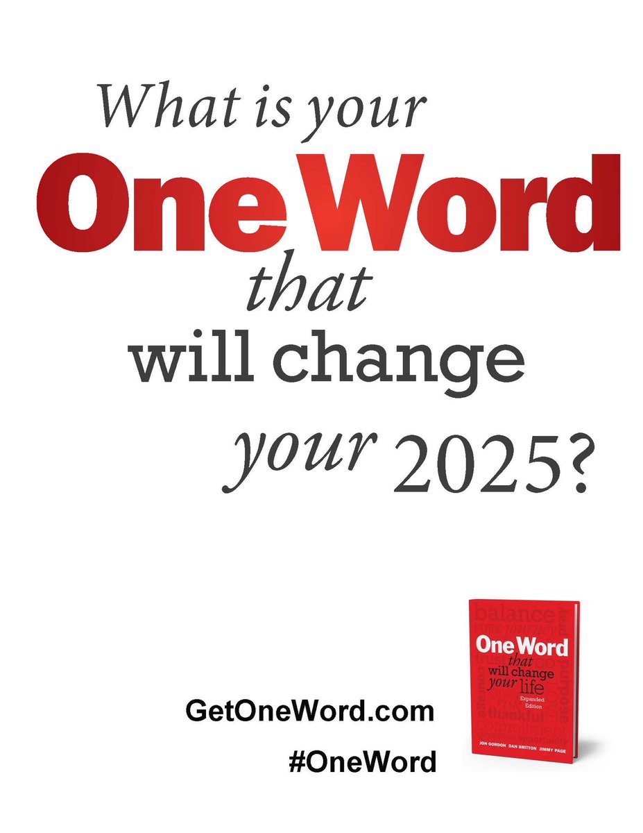 What's your 2025 One Word? We would love to hear. #oneword