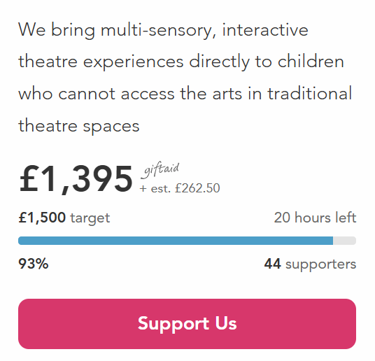 Just a few hours left to join in and support our New Year fundraiser!

For over a decade, Embracing Arts has brought inclusive theatre and sensory experiences to vulnerable children, their families and carers. With your help, we'll do even more in 2025!

🔗bit.ly/support-EA