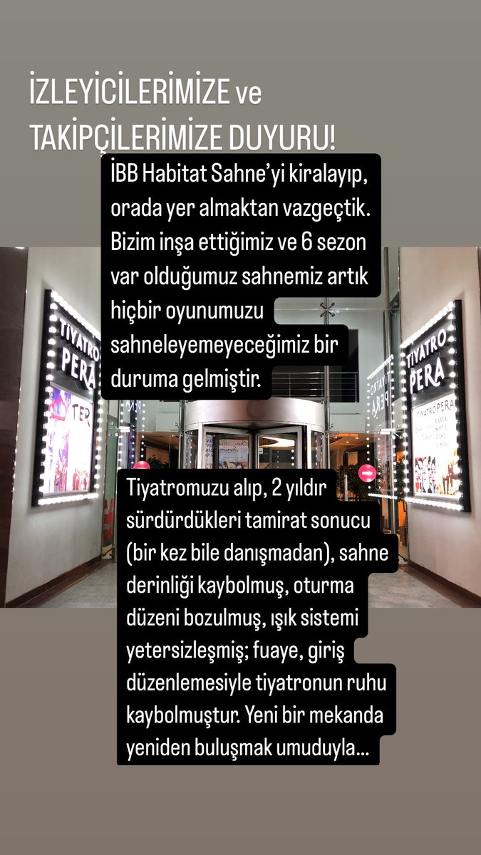 Tiyatro Pera (@tiyatropera) on Twitter photo 