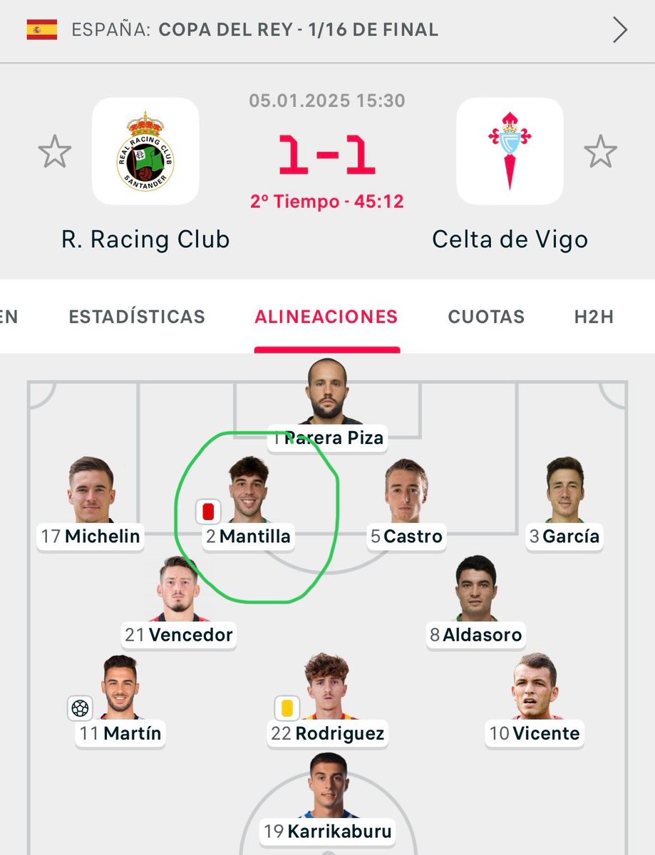 charlysocio's tweet photo. Que cambiado está Mantilla 🤔 @realracingclub https://t.co/KJJZUpLIqy