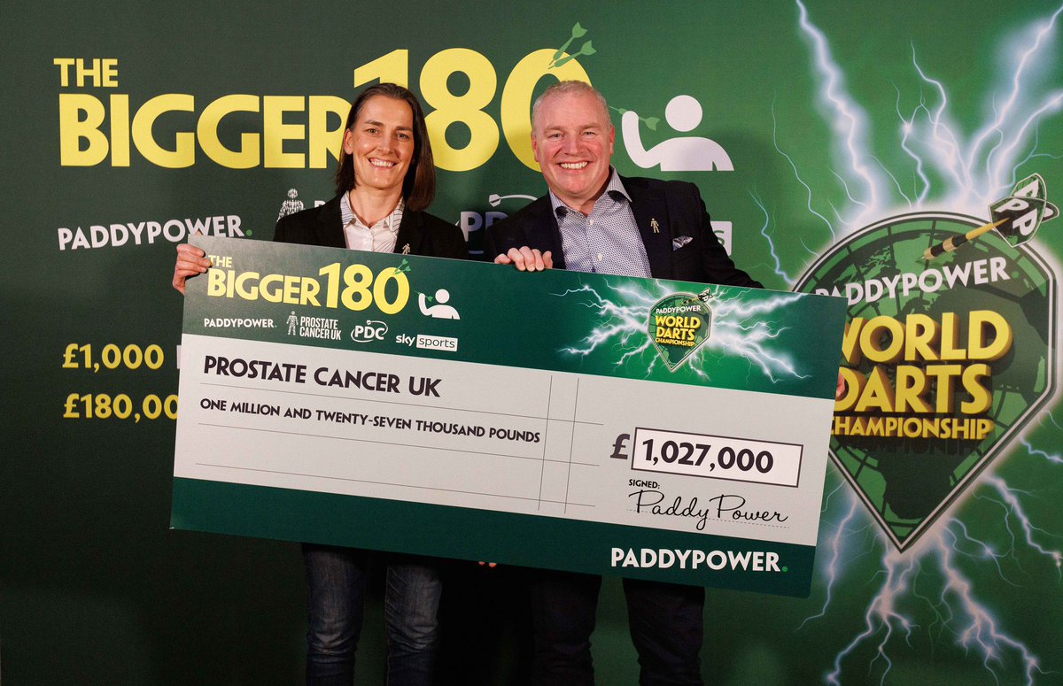 Chiara De Biase (@oscdebosc) on Twitter photo Amazing partnership between <a href="/ProstateUK/">Prostate Cancer UK</a> and <a href="/paddypower/">Paddy Power</a> 💙 The best bit is c.150,000 people completed the #RiskChecker over the epic darts champs!! Congrats <a href="/LukeTheNuke180/">Luke Littler</a> 🏆 and thanks for proudly wearing our iconic #ManOfMen logo 🎉 Amazing partnership between <a href="/ProstateUK/">Prostate Cancer UK</a> and <a href="/paddypower/">Paddy Power</a> 💙 The best bit is c.150,000 people completed the #RiskChecker over the epic darts champs!! Congrats <a href="/LukeTheNuke180/">Luke Littler</a> 🏆 and thanks for proudly wearing our iconic #ManOfMen logo 🎉