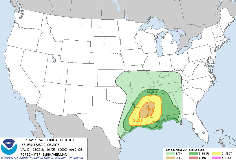 LimWeather's tweet photo. D1 #EnhancedRisk in C #DixieAlley esp #JacksonMS,#GreenvilleMS,#ClintonMS,#PearlMS,#BrandonMS,#Ridgeland,#MadisonMS,#Vicksburg,#Natchez,#Greenwood,#MonroeLA,#AlexandriaLA,#Pineville,#Ruston
30%#Wind/10SIG #Tornado/5%#Hail risks
#Wxx #Wxtwitter #SPC #SevereWx #LAwx #MSwx #ARwx https://t.co/CBbywxMwya