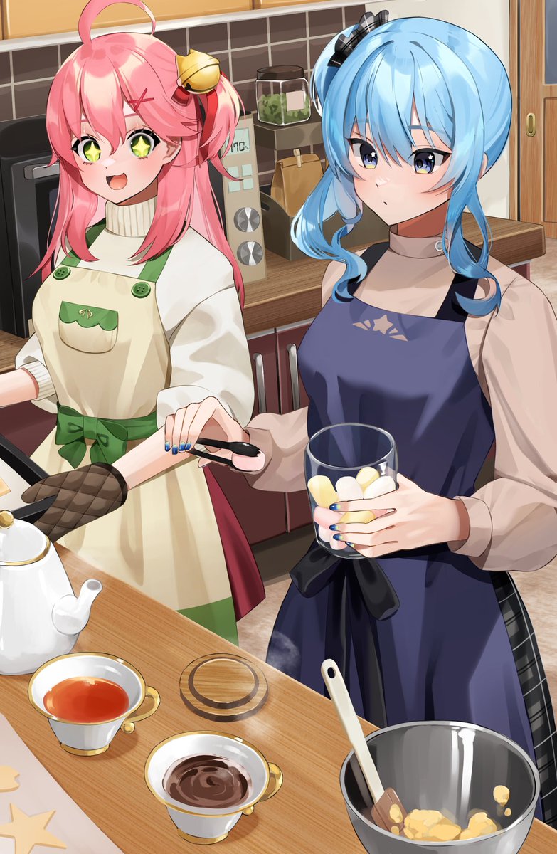 #miko_Art #ほしまちぎゃらりー
マシュマロいっぱい入れてね　（リメイク）