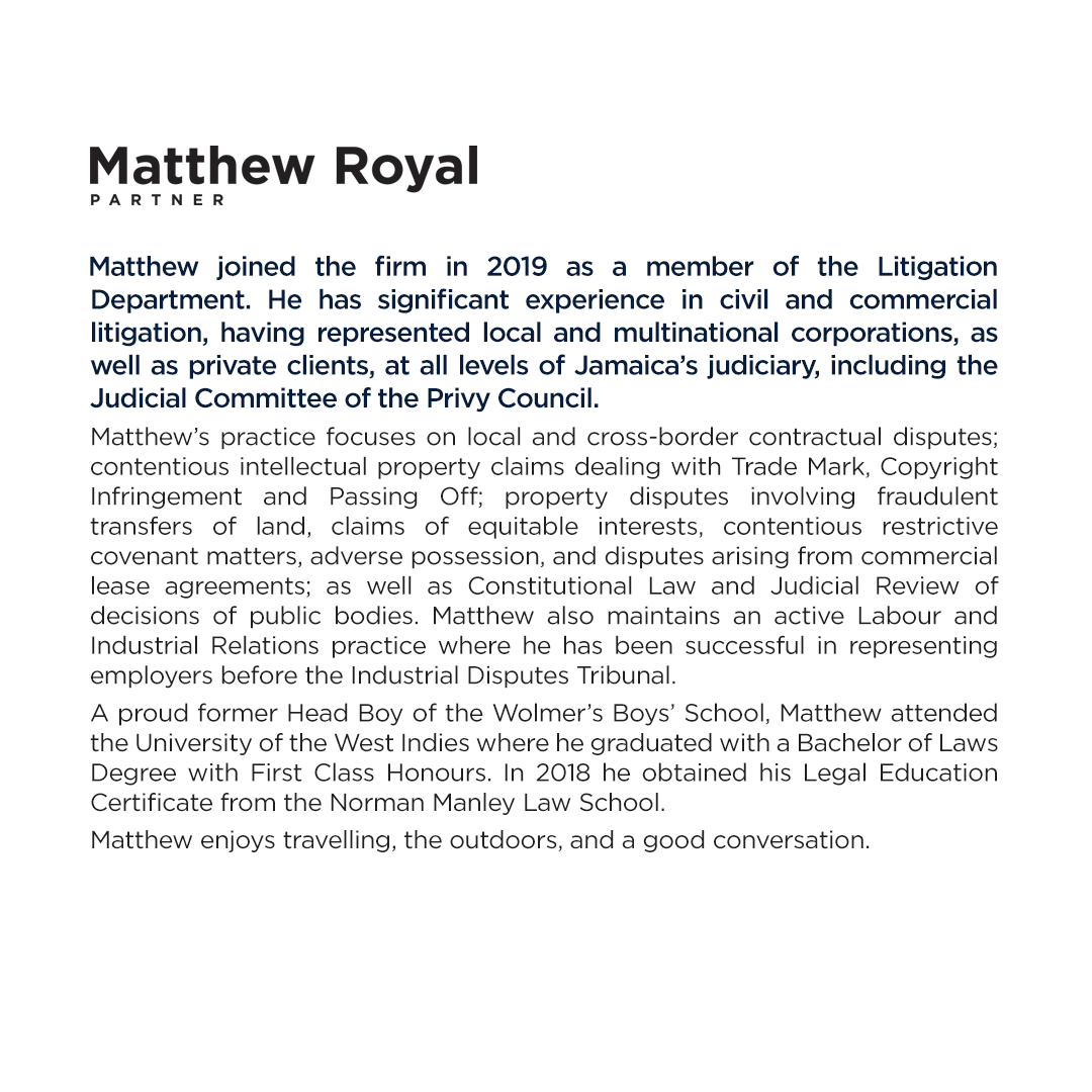 MyersFletcherJA's tweet photo. Join us in congratulating our attorneys Matthew Royal and Shaniel May Brown on their elevation to the partnership of Myers, Fletcher &amp; Gordon. #PartnerAnnouncement #MFG #Congratulations #Elevation 💥💥 https://t.co/TDBopm6tj0