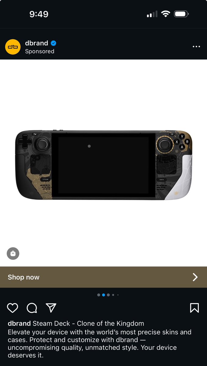 FiteKnight_'s tweet photo. @dbrand get better with your advertising. This isn’t even for sale anymore. (But also please bring it back and I will buy it) https://t.co/sAdRLRDGPf
