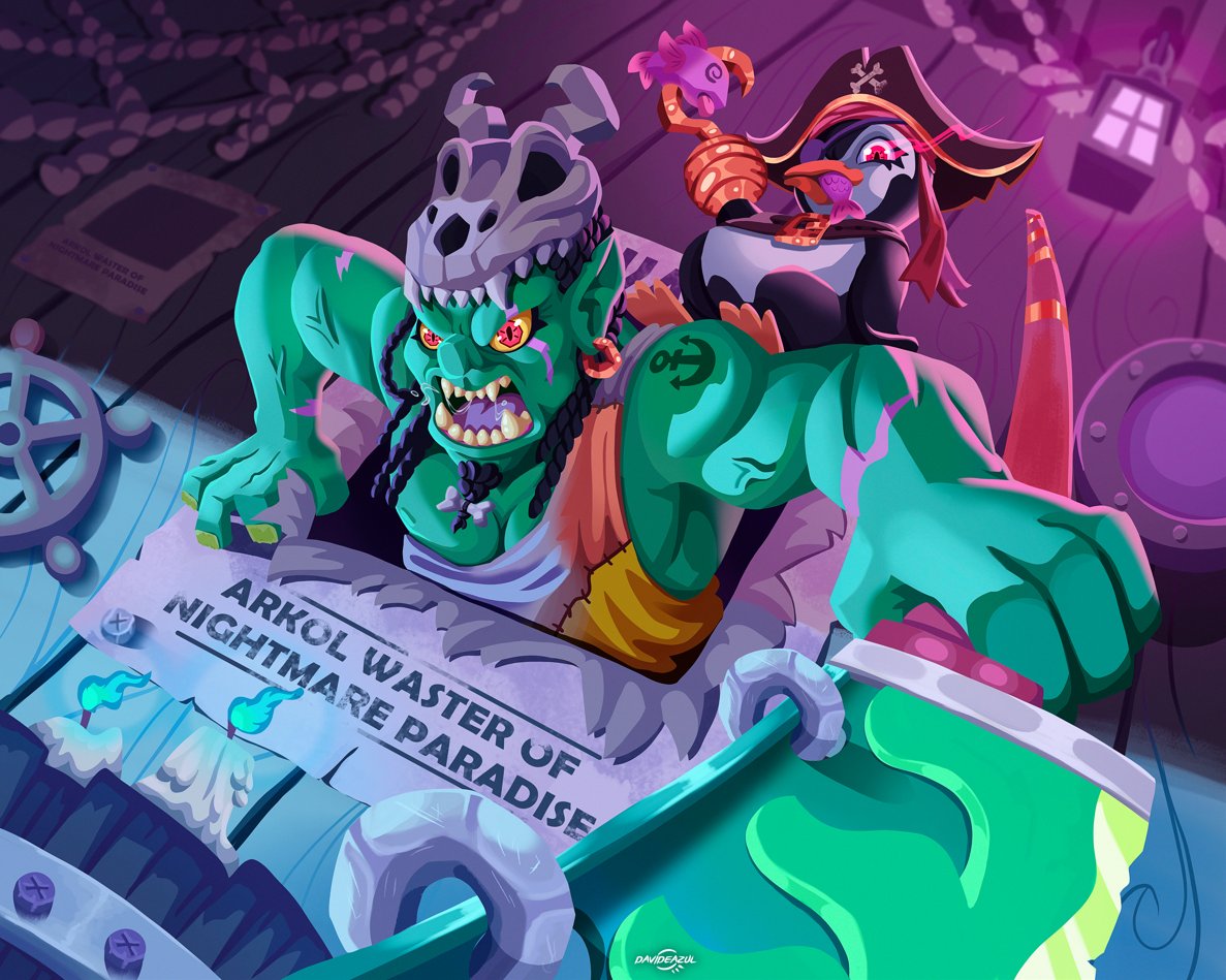 The <a href="/ForgottenRunes/">Forgotten Runes Wizard's Cult</a> rising star: <a href="/davideazul7/">Davideazul.ron💎</a> had done it again, with his signature "busting out of a wanted poster" style.

Thank you to the <a href="/FRWCCouncil/">ForgottenCouncil</a> for funding this artwork!

The legend of Arkol &amp; Rusty continues!