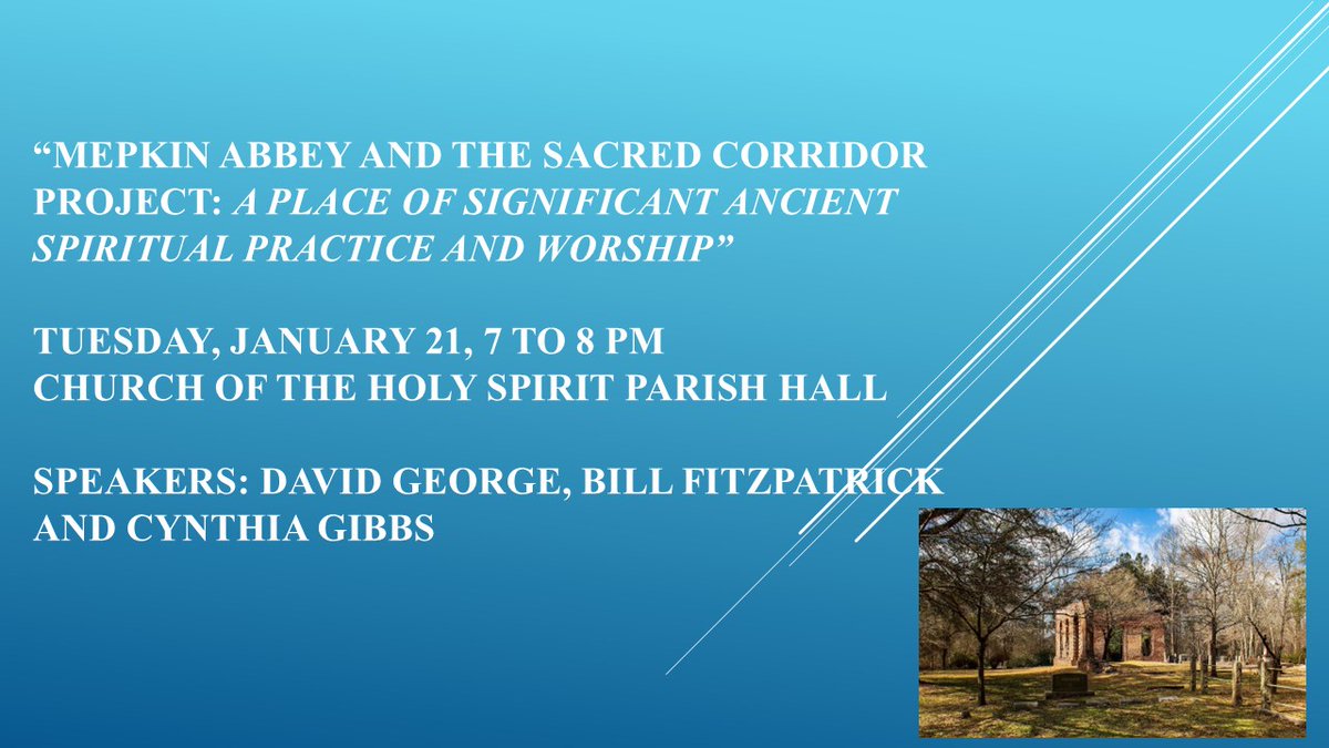 Thanks to Ralph Mancini and the Moultrie NEWS for sharing the invite to our January 21 program.  postandcourier.com/moultrie-news/…