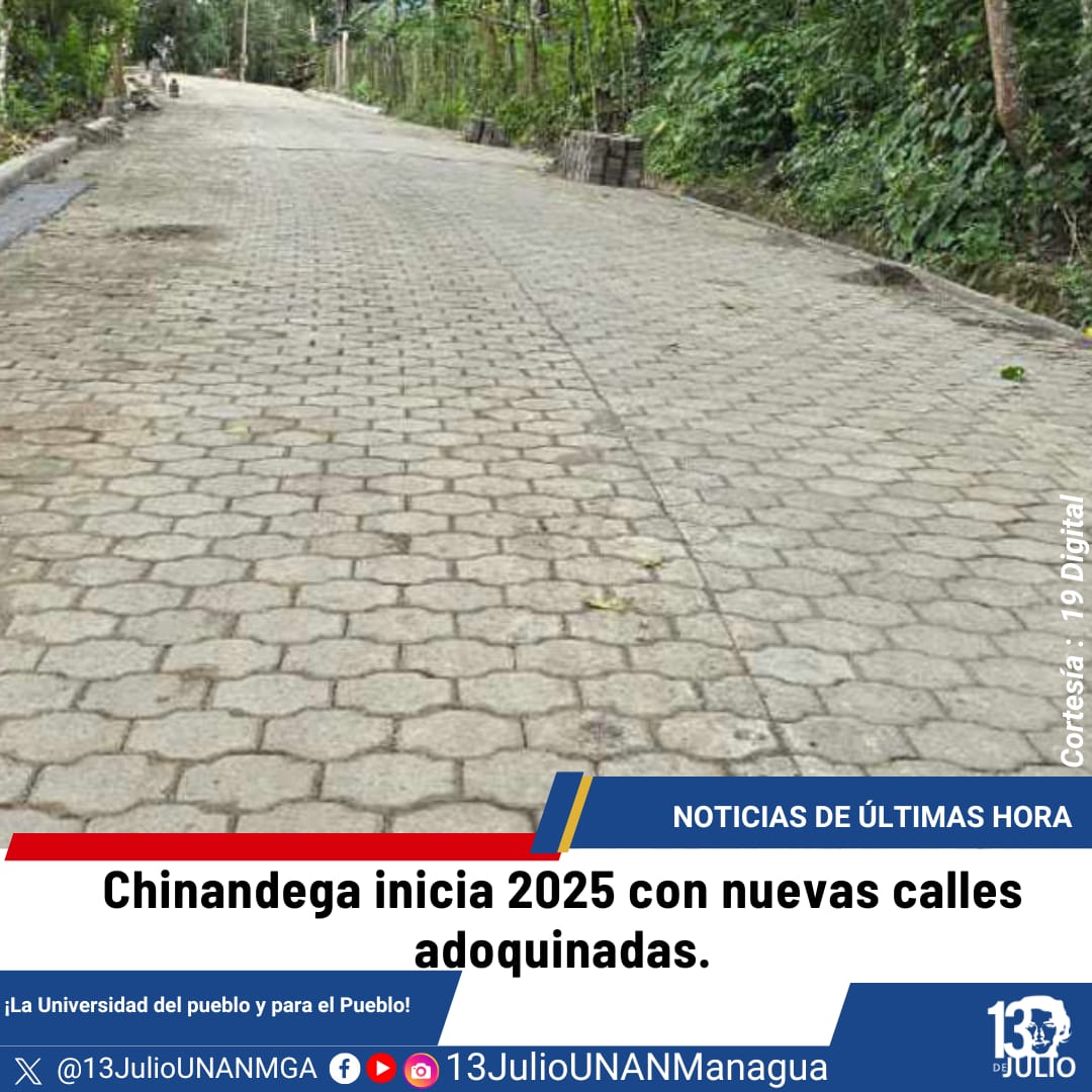 Este año 2025 se inicia la construcción de calles adoquinadas en Chinandega gracias a la gestión de nuestro buen Gobierno Sandinista 
#SomosUNAN
#SoyCSM
#2025AvanzandoEnRevolución
#ManaguaSandinista