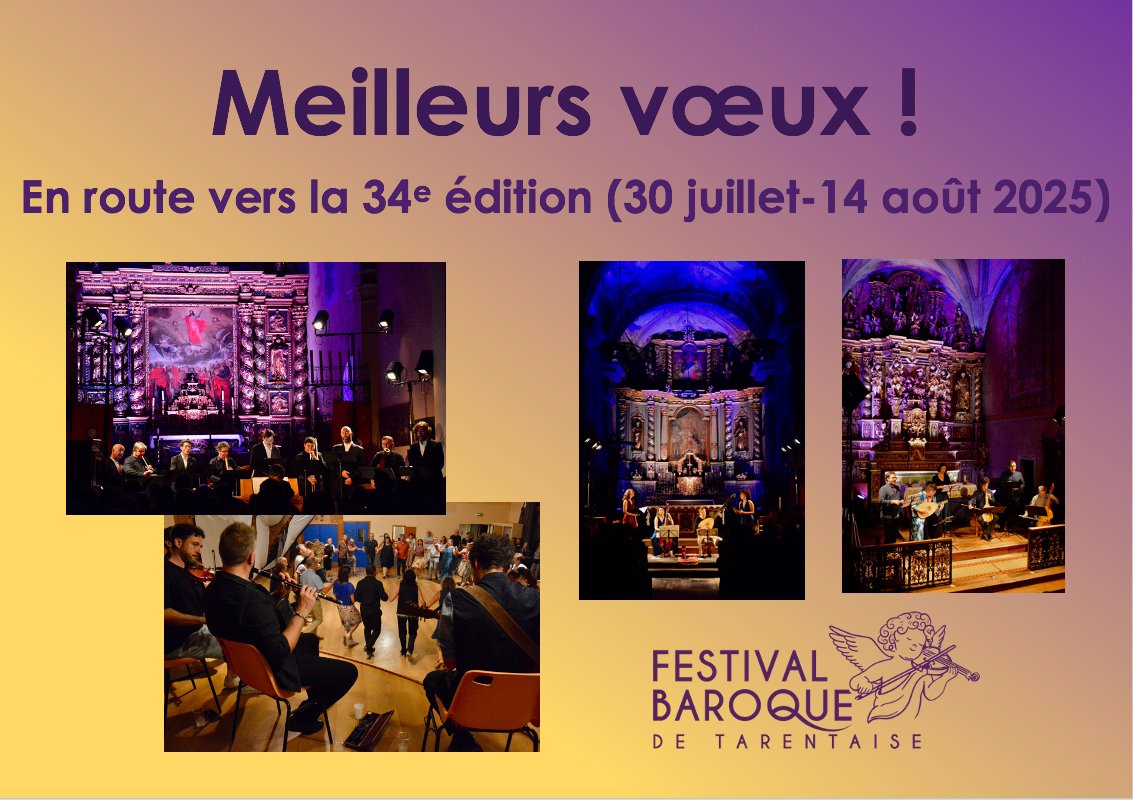 FTarentaise's tweet photo. Pour une année 2025 baroquissime RDV avec le @FTarentaise  du 30 juillet au 14 août prochains ! https://t.co/j75EdAHctb
