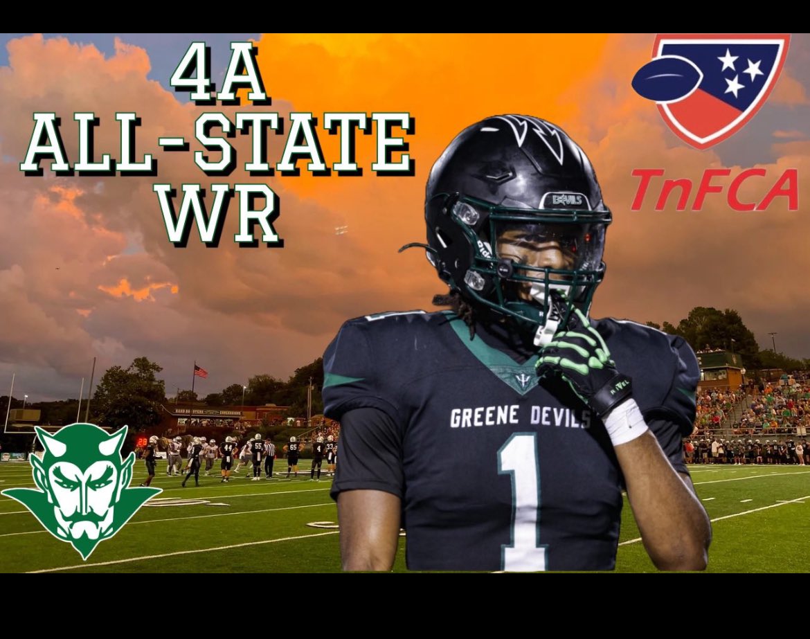 Zaydyn Anderson (@zaydyn_anderson) on Twitter photo Grateful to be be Named All-State WR!
Grateful to be named All-State DB!
<a href="/TFCAFootball/">TnFCA</a> <a href="/GreeneDevilsFB/">GREENEVILLE FOOTBALL</a>
<a href="/Spradlen2536/">Eddie Spradlen</a> <a href="/PrepRedzone/">Prep Redzone 🏈</a> <a href="/RCarterTV/">RaShaad Carter</a> <a href="/CSmithScout/">Chris Smith</a> Grateful to be be Named All-State WR!
Grateful to be named All-State DB!
<a href="/TFCAFootball/">TnFCA</a> <a href="/GreeneDevilsFB/">GREENEVILLE FOOTBALL</a>
<a href="/Spradlen2536/">Eddie Spradlen</a> <a href="/PrepRedzone/">Prep Redzone 🏈</a> <a href="/RCarterTV/">RaShaad Carter</a> <a href="/CSmithScout/">Chris Smith</a>