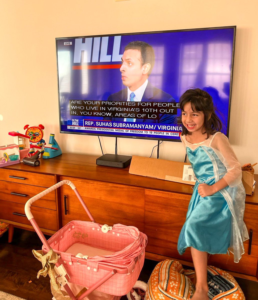Rep. Suhas Subramanyam (VA-10) (@repsuhas) on Twitter photo It’s always great joining <a href="/FitzFox5DC/">Tom Fitzgerald</a> Sunday mornings, discussing the key challenges Virginians face and my vision for real solutions in Congress.
Bonus: my daughter Maya enjoyed the segment too! It’s always great joining <a href="/FitzFox5DC/">Tom Fitzgerald</a> Sunday mornings, discussing the key challenges Virginians face and my vision for real solutions in Congress.
Bonus: my daughter Maya enjoyed the segment too!