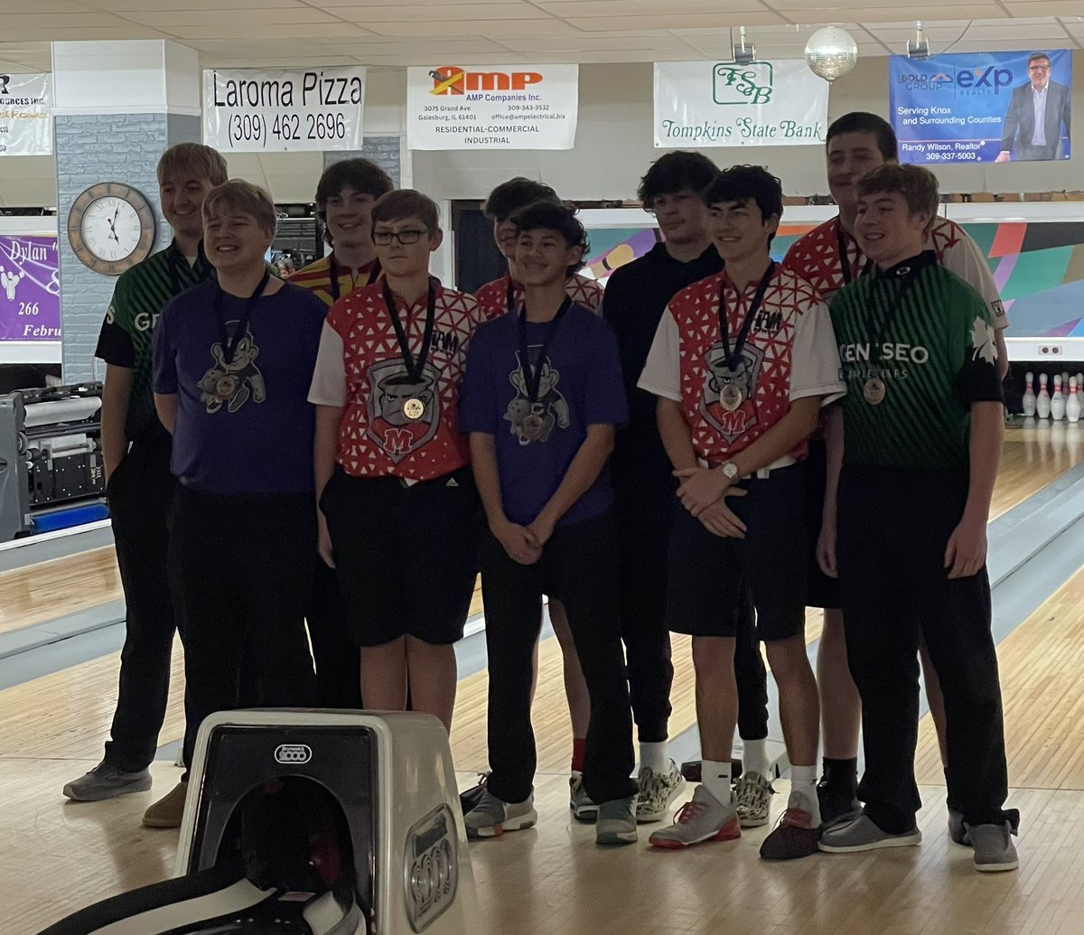 Carter finished 2nd for high game award by bowling a 247 game, and Eli shot a 231 game to earn the tenth spot for the highest game award!