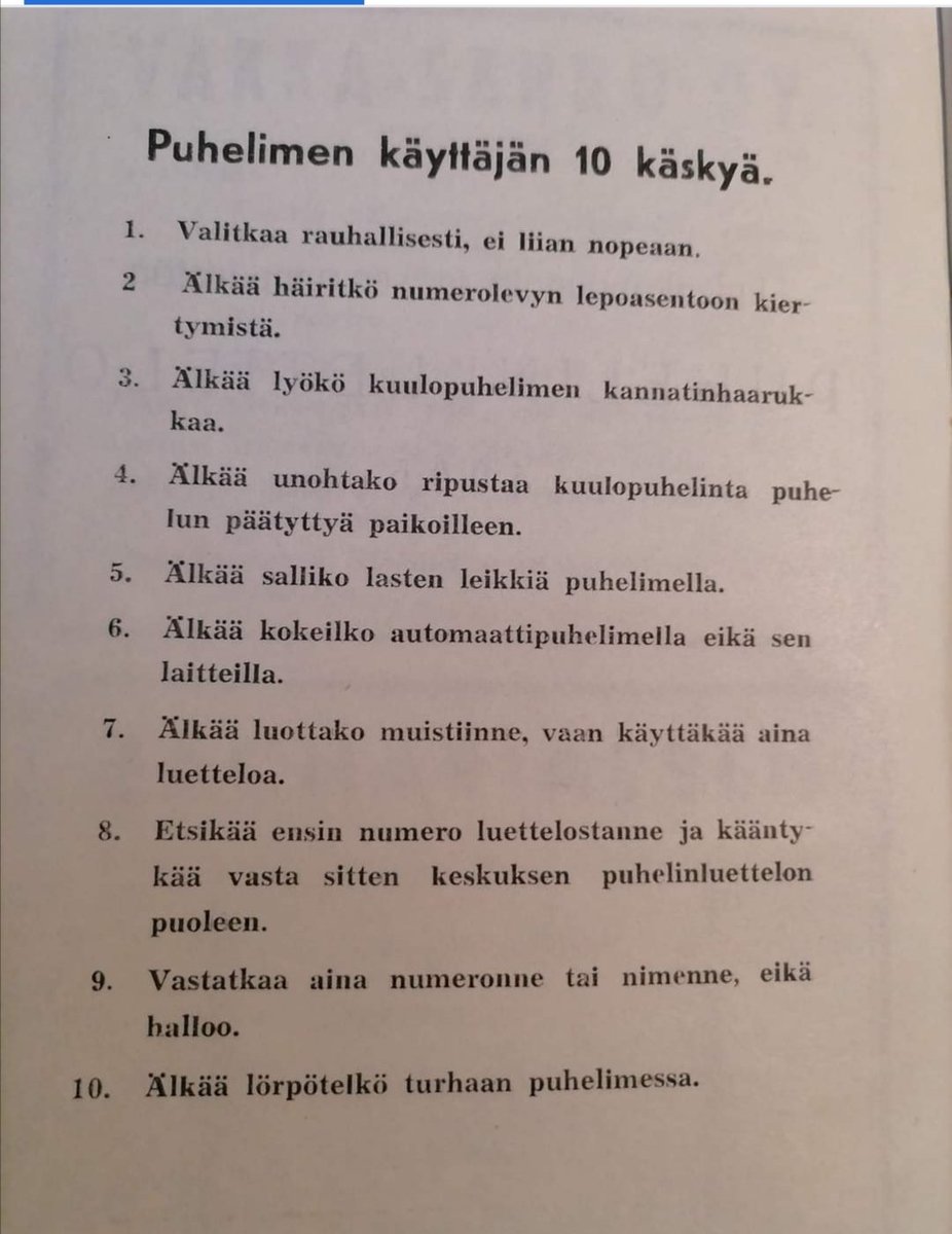 Muista ohjeet😃