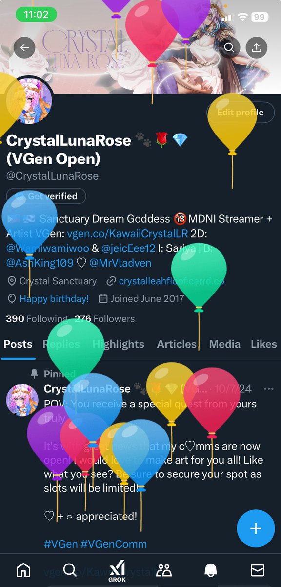 CrystalLunaRose's tweet photo. Been a hot minute since I’ve been on Twitter, but it’s that time of the year again: Floof Day! 🥳🎉🎊🐾 https://t.co/E2f49IQnPs