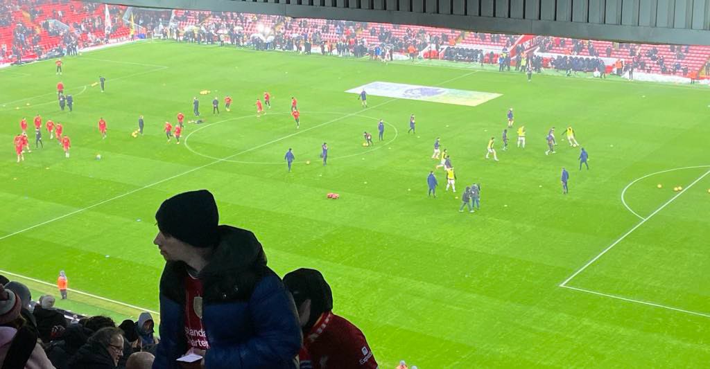 Joshybell1995's tweet photo. @TicketHQ_ Thank you for sorting us tickets for the Liverpool vs Man Utd game ⚽️ https://t.co/anBJrarDhZ