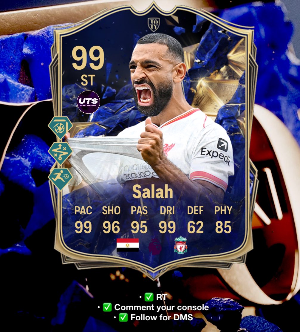 🚨IF Mo Salah 🇪🇬 scores today, I’ll send out some FC Points! 🪙

• ✅ RT 
• ✅ Comment your Console 
• ✅ Follow for DMs 

Good luck 🍀