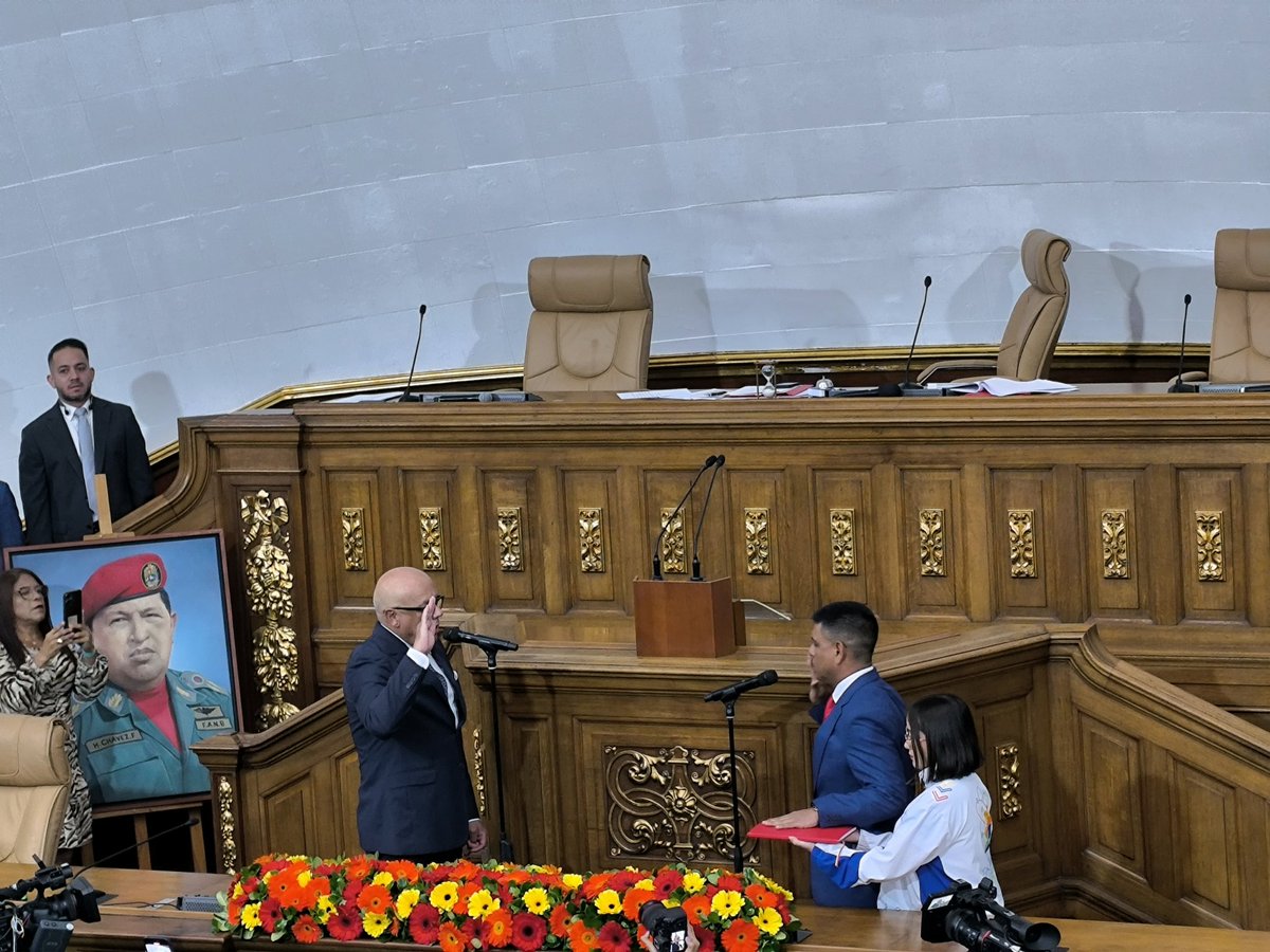 #05Ene || Presidente de la AN, diputado Jorge Rodríguez, juramenta al ciudadano Pedro Infante, como el Primer Vicepresidente de la AN, para el Período Legislativo 2025-2026.