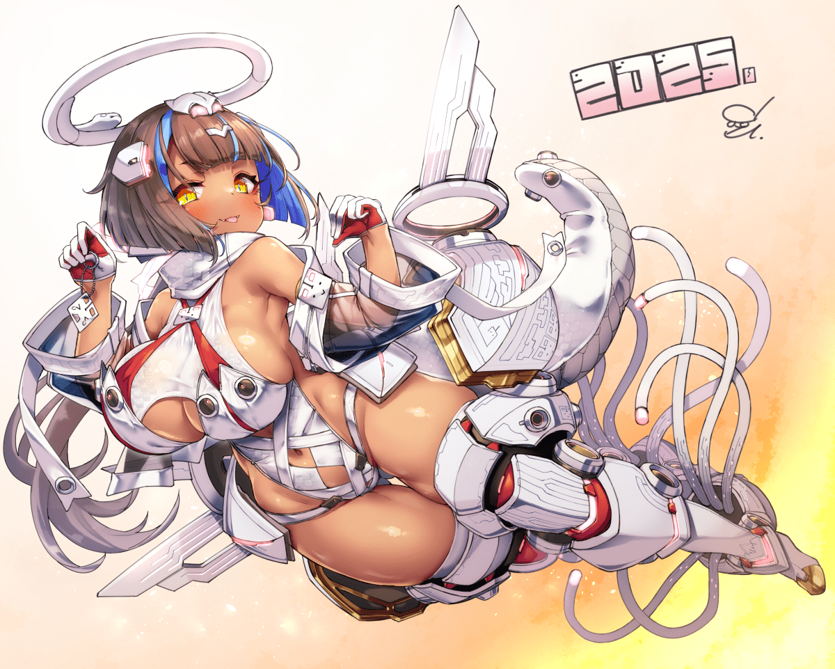 ハァハァ…やっと年始絵描けた…🐍 