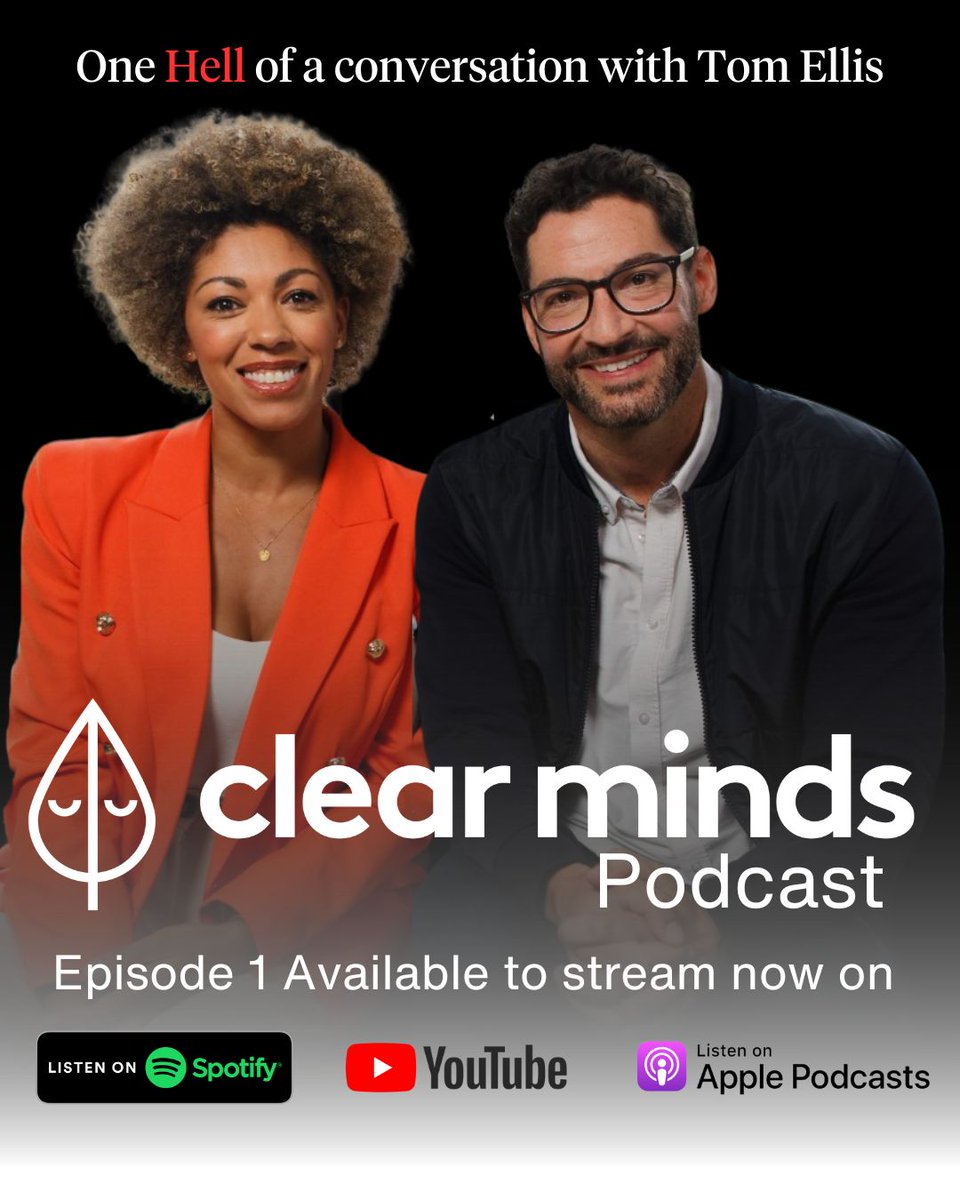 📷 The Clear Minds Podcast Has Launched! 📷

We’re thrilled to announce the launch of the Clear Minds Podcast, hosted by the brilliant Dr. Zoe Williams.
In our first episode, we sit down with none other than Tom Ellis, the star of Lucifer.
Together, they dive into mental health